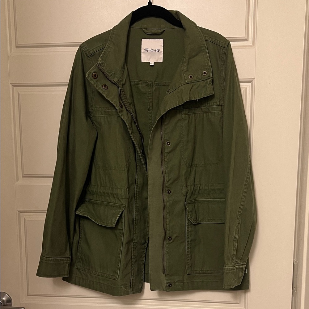 Madewell Utility Jacket in Olive Green